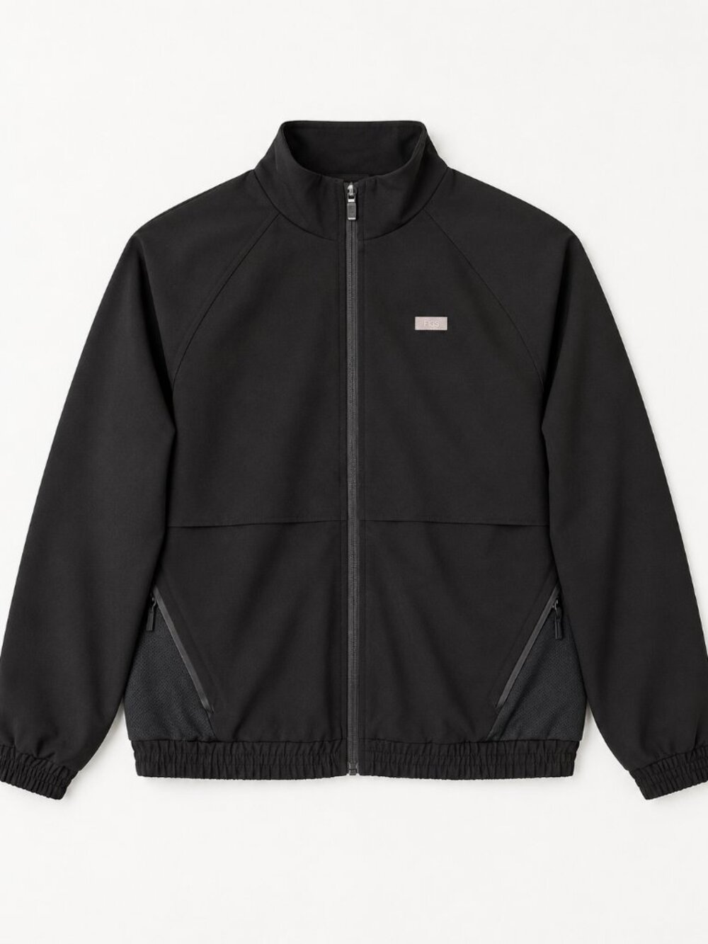 Figs Sydney Performance Scrub Jacket Black Full Zip Medium